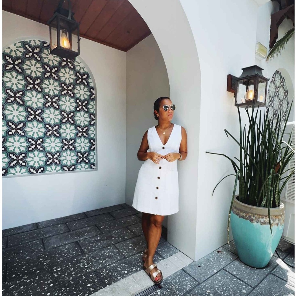 Brand NEW, with tags, WHITE VEST DRESS, SO cute and stylish, classy, sexy, fun!!